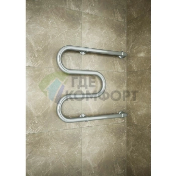 Полотенцесушитель Terminus М-образный с полкой 32 ПС 50x70 - фото 3