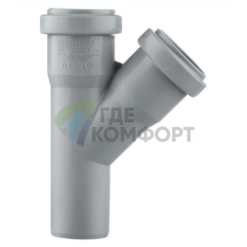 Тройник канализационный HTEA 40х40/45° Ostendorf - фото 1