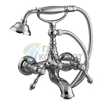 Смеситель для ванны напольный FIMA|Carlo Frattini Epoque с душевой лейкой, хром (F5054CR) - фото 1