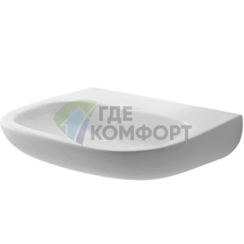 Медицинская раковина Duravit D-Code без перелива и отверстия 550x430 мм белого цвета (23115500702) - фото 1