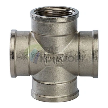 Крестовина STOUT ВВ 1 1/4 внутренняя резьба никелированная - фото 2