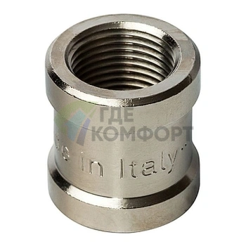 Муфта STOUT ВВ 3/8 внутренняя резьба никелированная - фото 1