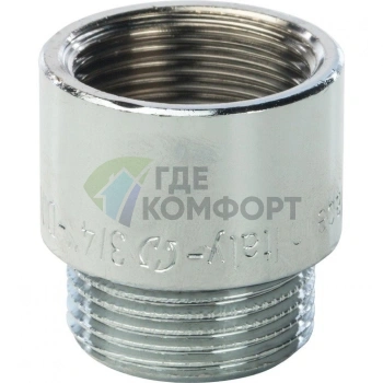 Удлинитель STOUT латунный 3/4 x 20 хромированный - фото 3