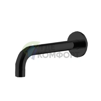 Излив для настенного монтажа FIMA|Carlo Frattini WELLNESS 207 мм, черный матовый (F2929NS) - фото 1