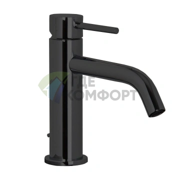 Смеситель для раковины FIMA Carlo Frattini Spillo Up с донным клапаном, матовый черный (F3031LXSNS) - фото 1