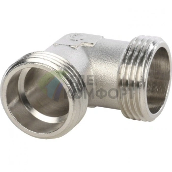 Угольник STOUT наружная резьба латунный НР 1 никелированный - фото 4