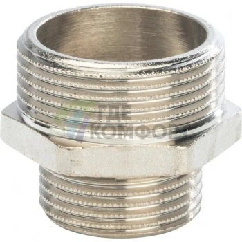 Ниппель STOUT НН переходной 1 1/4 x 1 никелированный - фото 3