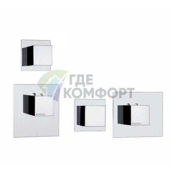 Термостат для душа Bossini Cube со смесителем и девиатором, хром (Z032201.030) - фото 1