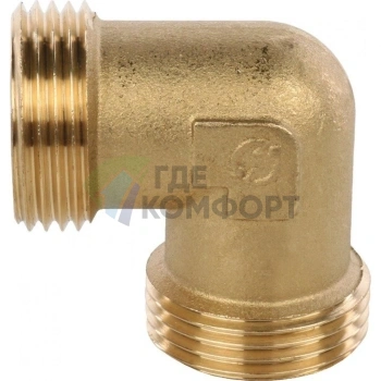 Угольник STOUT наружная резьба латунный НР 1 - фото 3