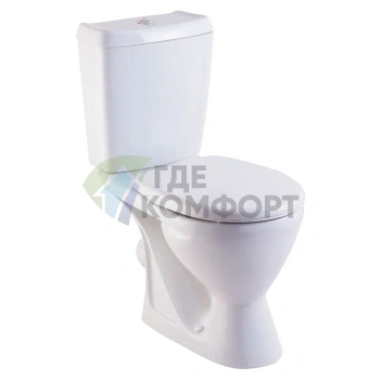 Унитаз-компакт Rosa Ресса с бачком белый