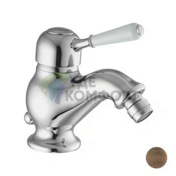 Смеситель для биде FIMA Carlo Frattini Bell с донным клапаном, бронза (F3362BR) - фото 1