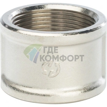 Муфта STOUT ВВ 1 1/2 внутренняя резьба никелированная - фото 2