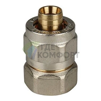 Переходник для металлопластиковых труб STOUT с внутренней резьбой ВР 1/2 x 16 резьбозажимной - фото 1