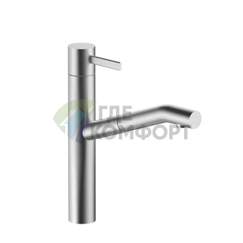 Смеситель для раковины Fantini AF/21 с высоким изливом, матовая натуральная сталь (27 93 A753F) - фото 1