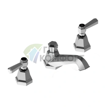 Смеситель для раковины Stella Eccelsa Leve 3224P на 3 отверстия с донным клапаном, хром (EL 00013 CR00) - фото 1