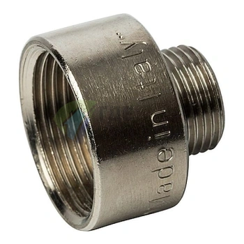 Переходник STOUT ВН 3/4 x 3/8 внутренняя/наружная резьба никелированный - фото 3