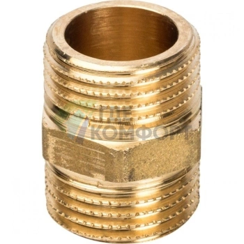 Ниппель STOUT НН 1/2 наружная резьба латунный - фото 2