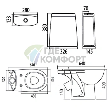 Унитаз-компакт IFO Arret 33601000 - фото 3