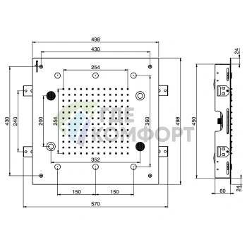 Верхний душ Harmonia со светотерапией и Bluetooth, 2 режима: дождь (F2902CR) - фото 2