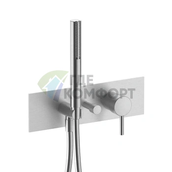 Встраиваемый смеситель для душа Fantini Nostromo (нержавеющая сталь) (50 93 E384B) - фото 1