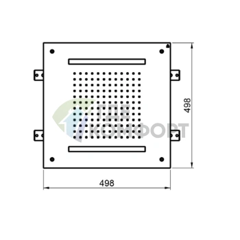 Потолочная душевая лейка с хромотерапией: релаксация и стиль из нержавеющей стали (E044197.MS) - фото 2