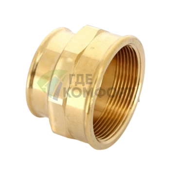 Муфта переxодная ВВ 2x1 1/2 бронза Viega - фото 3