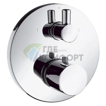 Термостат Hansgrohe Ecostat S 15721000 для комфортного принятия ванны и душа - фото 1