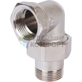 Разъемное угловое соединение американка ВН 3/4, никелированное Stout - фото 1