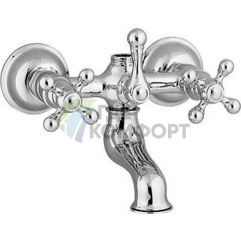 Элегантный смеситель для ванны CISAL Arcana Ceramic в хроме (AC00013021) - фото 1