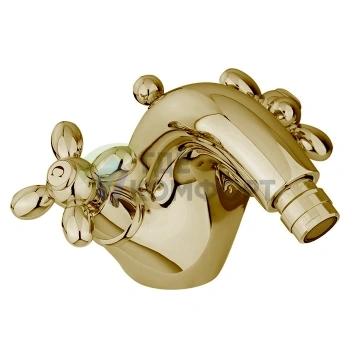 Смеситель для биде Carlo Frattini Olivia золотой с донным клапаном (F5042OR) - фото 1