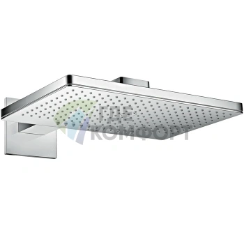 Верхний душ AX 460x300 мм, 2 форсунки, с держателем [хром] (35280000) - фото 1