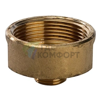 Переходник STOUT ВН 1 1/2 x 3/4 внутренняя/наружная резьба латунный - фото 1