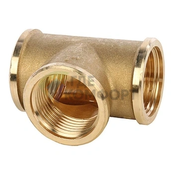 Тройник STOUT ВВ 1 с внутренней резьбой латунный - фото 2