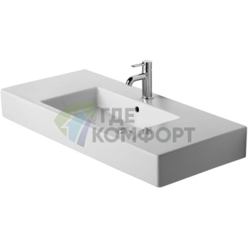 Раковина Duravit Vero для мебели с перел без отв под смеситель 1050x490мм Цвет Белый - фото 1