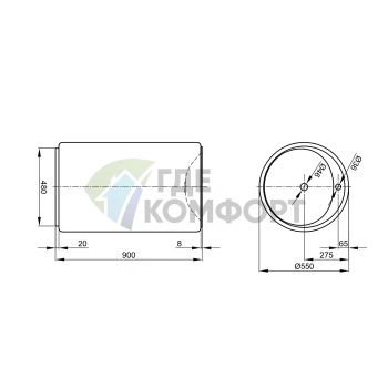Раковина Bette Lux Oval Couture с текстильным подиумом диаметр 550 высота 900мм с 1 отв под смесительитель цвет белый цвет подиума слоновая кость - фото 2