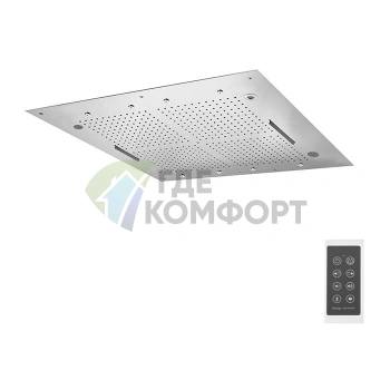 Верхний душ Harmonia 950x950 мм с Bluetooth и хромотерапией, 3 режима душа (F2900CR) - фото 1