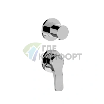 Встраиваемый смеситель для душа Fantini AL/23 (наружная часть), хром (26 02 B481B) - фото 1