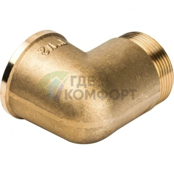 Угольник STOUT наружная/внутренняя резьба латунный НВ 1 1/2 - фото 4