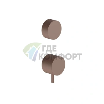 Смеситель для душа Fantini AF/21 встраиваемый на 3 выхода, матовая медь PVD (27 P9 A587B) - фото 1