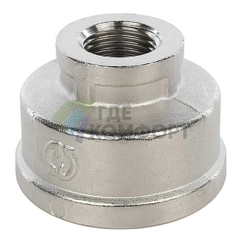 Муфта STOUT ВВ 1 1/2 x 3/4 никелированная - фото 1