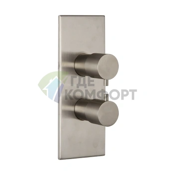 Термостатический смеситель для душа FIMA Carlo Frattini Spillo Steel с переключателем на 2/3 выхода (F3079X7INOX) - фото 1