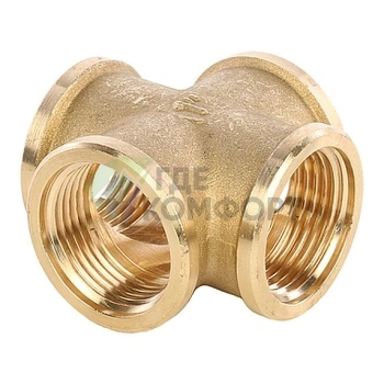 Крестовина STOUT ВВ 1 внутренняя резьба латунная - фото 1