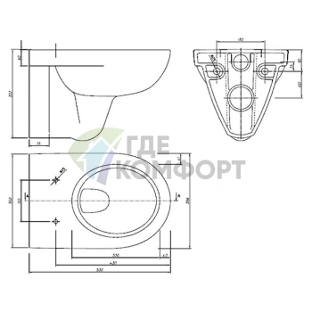Подвесной унитаз IFO Special RP731300100 - фото 4