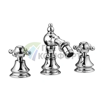 Смеситель для биде SIMAS VICTORIA на 3 отверстия, хром (VIBB cr) - фото 1