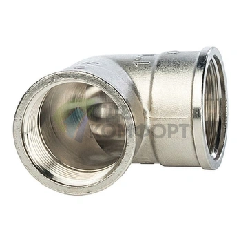 Угольник Stout внутренняя/внутренняя резьба латунный ВВ 1 1/4 никелированный - фото 3