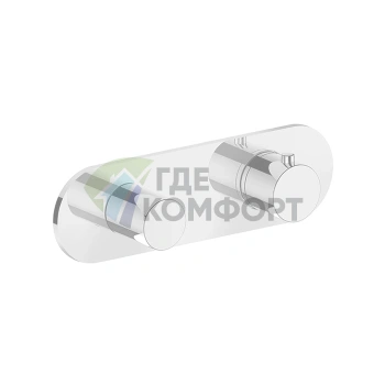 Термостатический смеситель для душа FANTINI MARE с переключателем, белый матовый (51 29 V272B) - фото 1