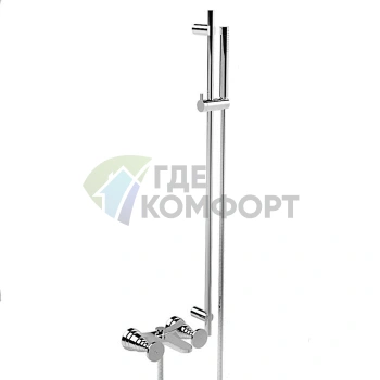 Смеситель для ванны Stella Titian 3267/302 со штангой и ручным душем, хром (TT 02011 CR00) - фото 1