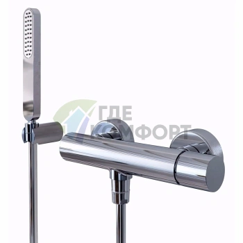 Смеситель для душа FIMA Carlo Frattini Nomos Go с душевым комплектом, хром (F4165CR) - фото 1
