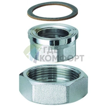 Переходник ВР 1 1/2 х 1 для циркуляционного насоса с гайкой Far