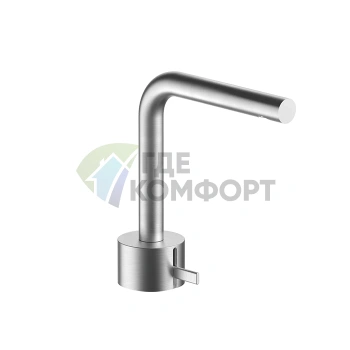 Смеситель для раковины Fantini AF/21 с изливом 155 мм, матовая натуральная сталь (27 93 A504WF) - фото 1